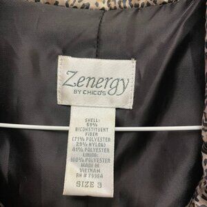 Zenergy by Chico's Leopard Print Jacket